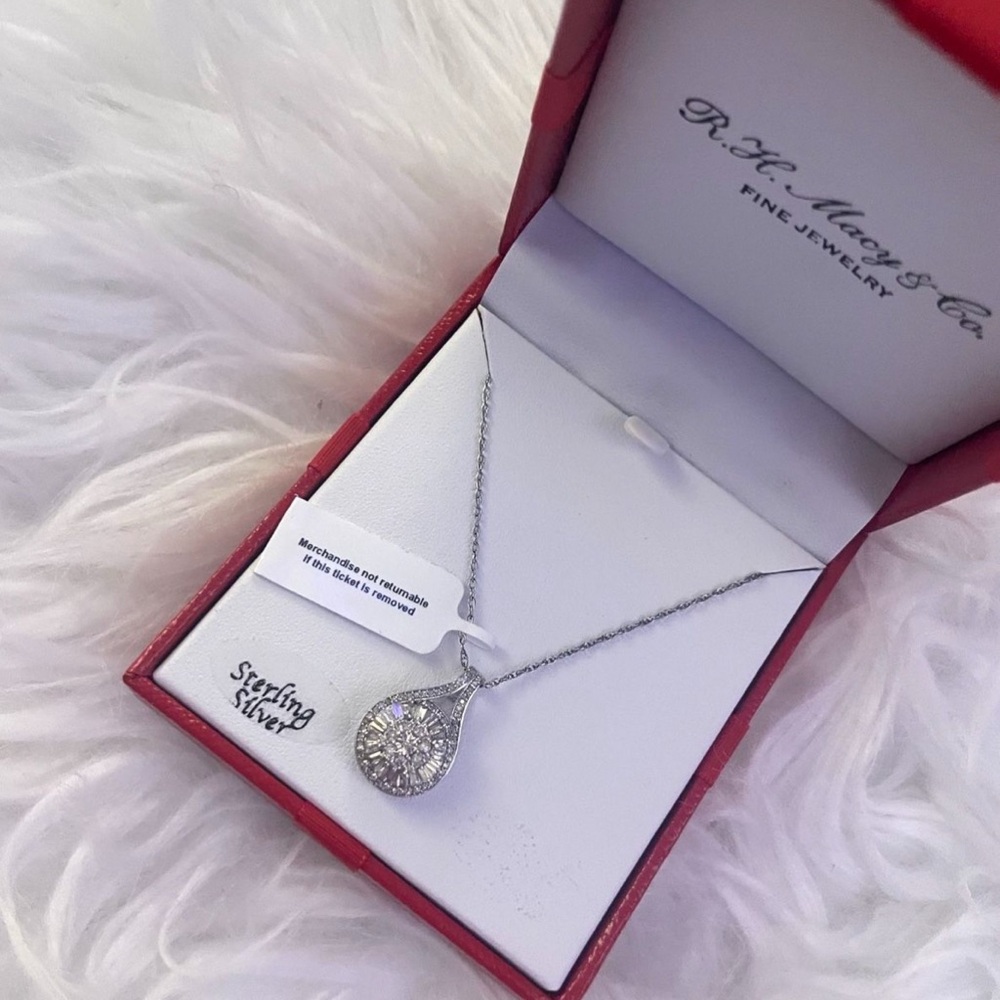 Sterling Silver Teardrop Necklace
